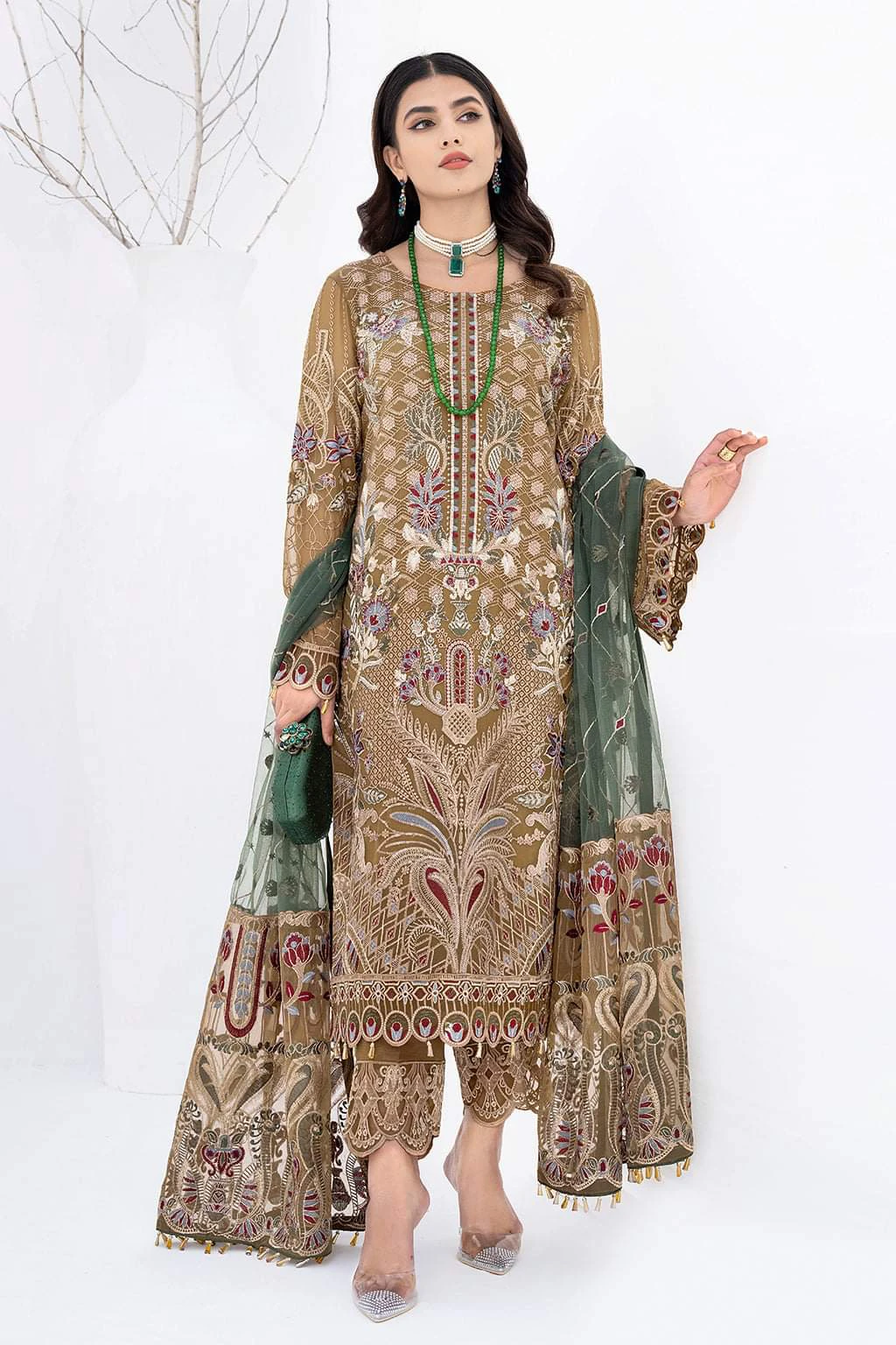 CHEVRON LUXURY CHIFFON EMBROIDERED COLLECTION