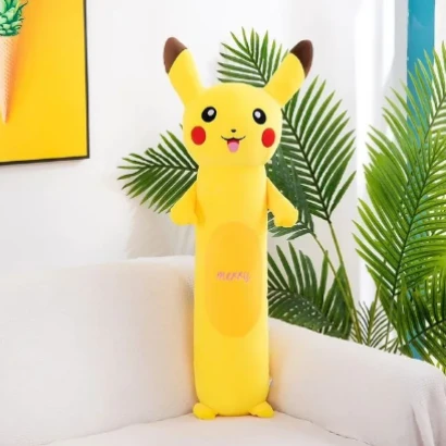 Soft Pikachu pillow plush toy Pokemon cartoon doll bed decoration birthday gift side pillow